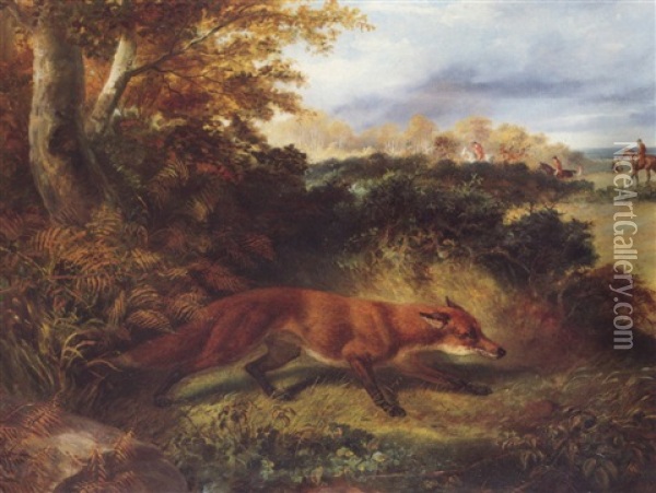 The Fox Oil Painting - Philipp Reinagle