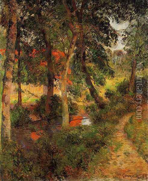 Pere Jeans Path Oil Painting - Paul Gauguin