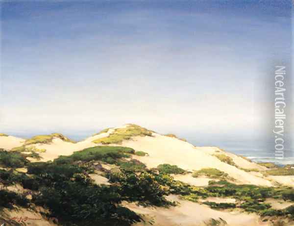 Sand Dunes (Carmel) Oil Painting - Henry Joseph Breuer