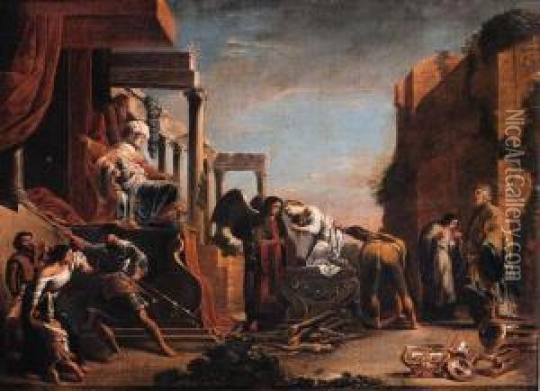 The Sacrifice Of Iphigeneia Oil Painting - Domenico Fetti