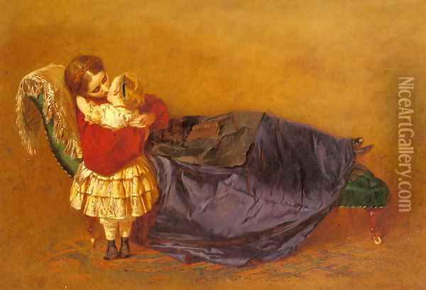 Mother and Child Oil Painting - George Elgar Hicks