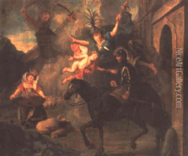 Ocho De Las Principales Aventuras Del Admirable Don Quijote Oil Painting - Charles-Antoine Coypel