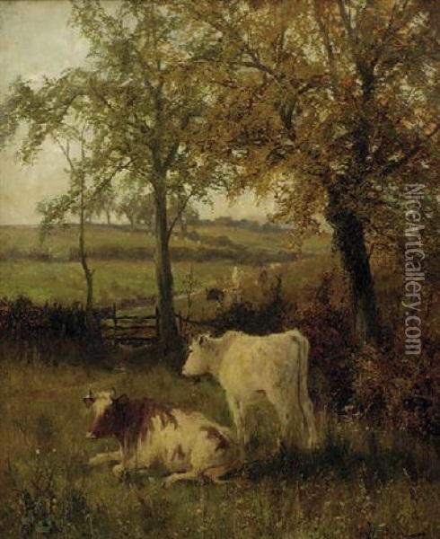 Autumn, Leicestershire Oil Painting - Arthur William Redgate