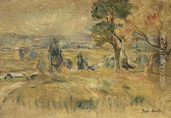 The Seine Valley at Mezy, 1891 Oil Painting - Berthe Morisot