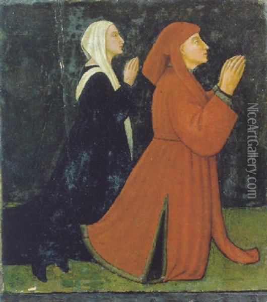 Due Devoti In Preghiera Oil Painting - Paolo Schiavo