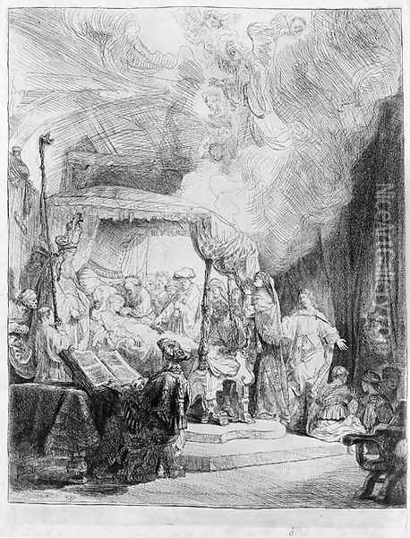 The Death of the Virgin Oil Painting - Rembrandt Van Rijn