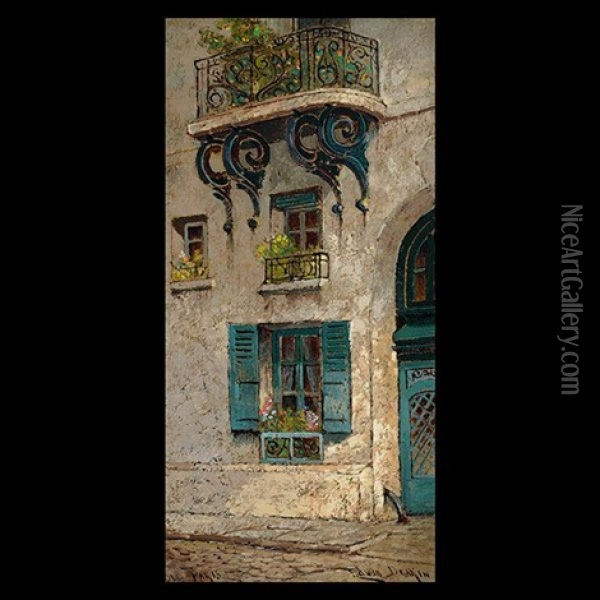 Old Paris Oil Painting - Edwin Deakin