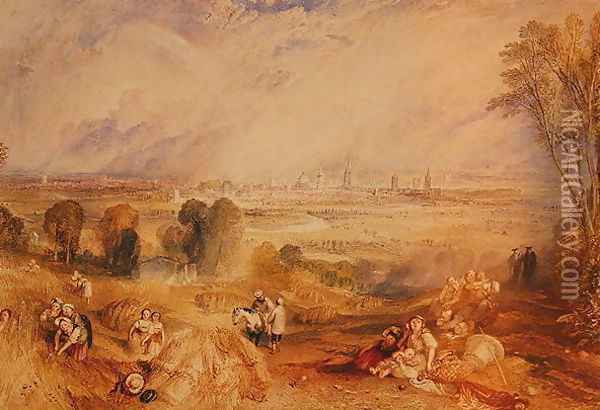 Oxford from North Hinksey Oil Painting - Joseph Mallord William Turner