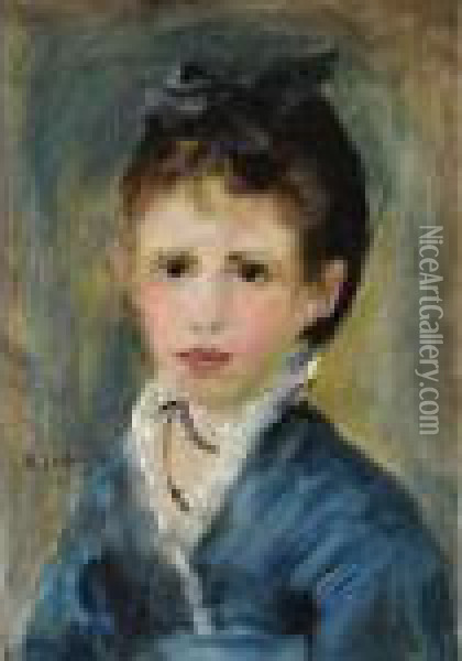 Mademoiselle Marthe Le Coeur Oil Painting - Pierre Auguste Renoir
