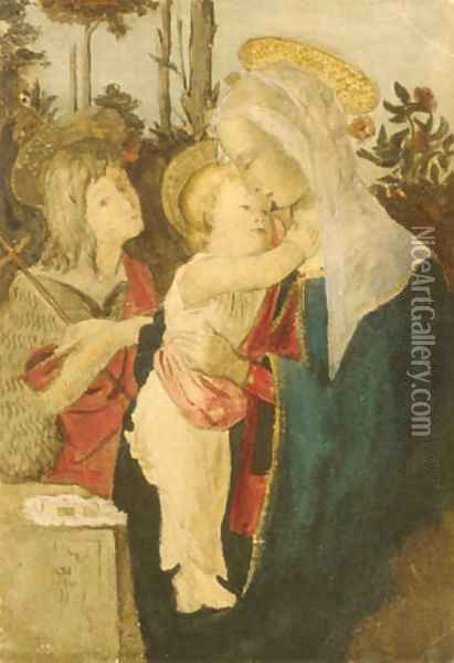 Copy after Botticelli Oil Painting - Julian Alden Weir