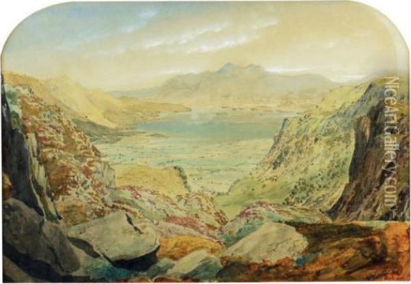 Vue Du Lac De Keswick Oil Painting - William Turner