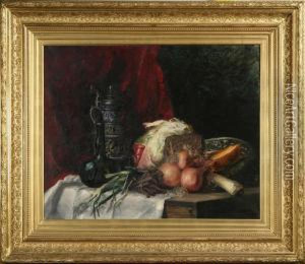 Stilleben Oil Painting - Fanny Sundberg