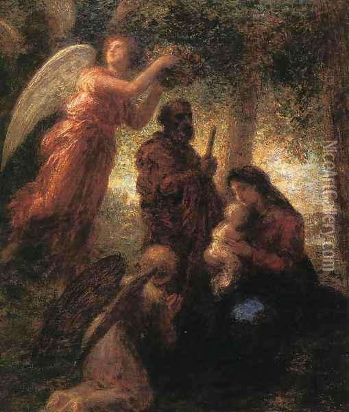 The Birth of Christ Oil Painting - Ignace Henri Jean Fantin-Latour