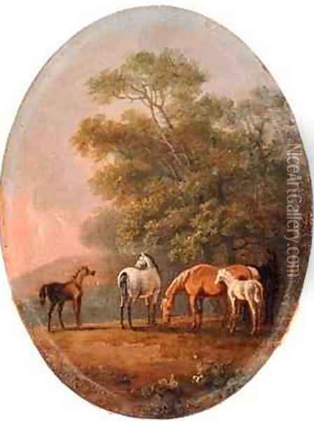 Mares and Foals Oil Painting - Sawrey Gilpin