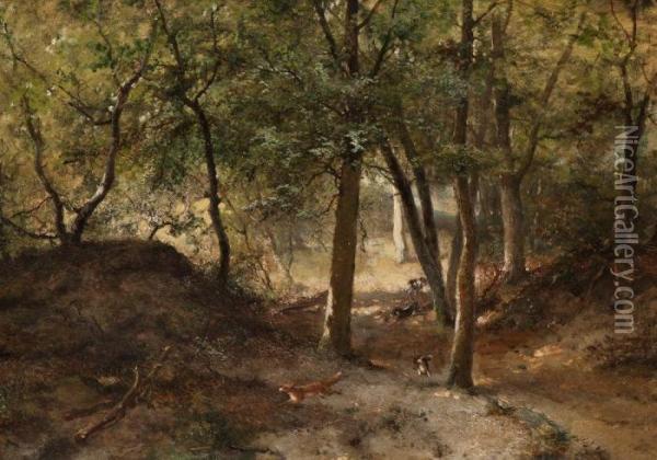 The Fox Hunt Oil Painting - Johannes Tavenraat