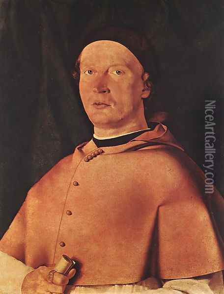 Bishop Bernardo de' Rossi 1505 Oil Painting - Lorenzo Lotto