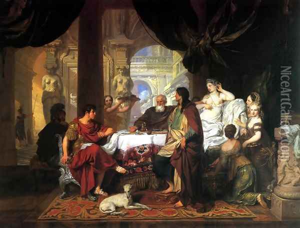 Cleopatra's Banquet Oil Painting - Gerard de Lairesse
