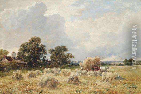 The Oatfield Oil Painting - David Bates