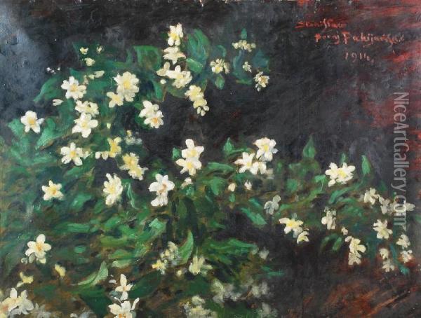 Kwiaty Oil Painting - Stanislaw Ignacy Fabijanski Poraj