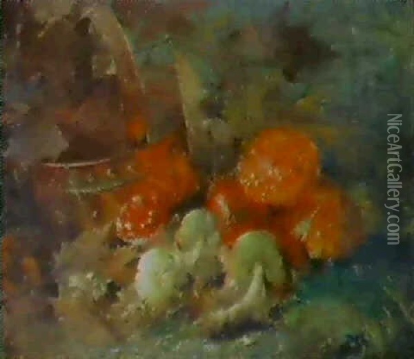 Nature Morte Aux Champignons Oil Painting - Frans Mortelmans