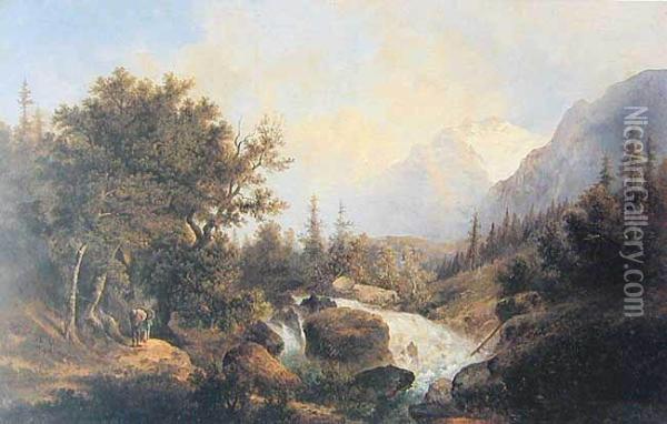 Gorski Potok Oil Painting - Paul Langlois
