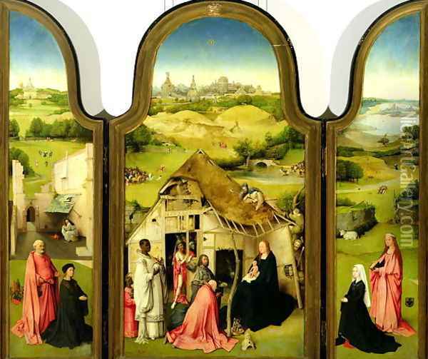 The Adoration of the Magi, 1510 Oil Painting - Hieronymous Bosch