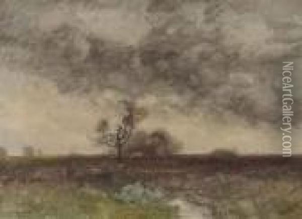 October Winds Oil Painting - John Francis Murphy
