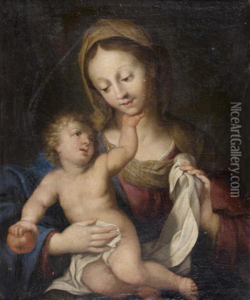 Vierge A L'enfant Oil Painting - Alessandro Casolani
