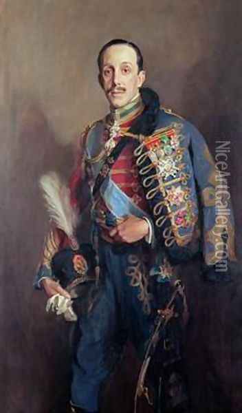 Portrait of King Alfonso XIII of Spain 1886-1941 Oil Painting - Philip Alexius De Laszlo
