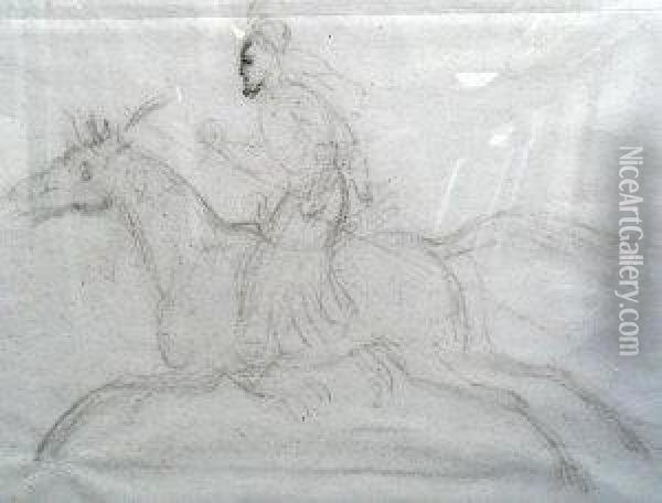 Mamelouk Warrior On Horse Back Oil Painting - Carle Vernet