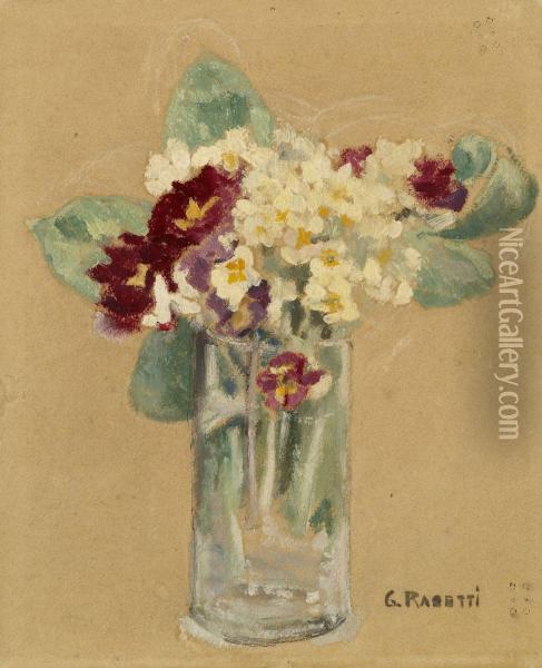Petit Bouquet De Fleurs Dans Un Vase Oil Painting - Georges Rasetti