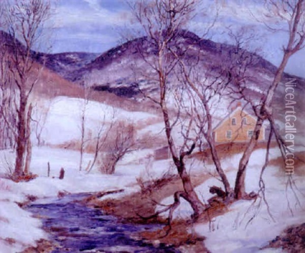 Vermont Landscape Oil Painting - Edwin Burrage Child