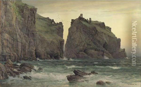 The Cornish Rocks Oil Painting - William Trost Richards