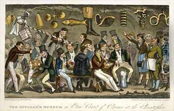The Oppidans Museum or Eton Court of Claims at the Christopher Oil Painting - Isaac Robert Cruikshank