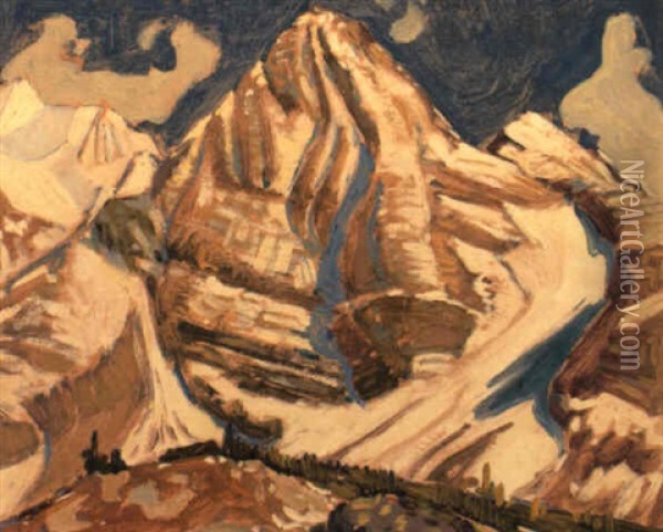 Mt. Shafer Oil Painting - James Edward Hervey MacDonald