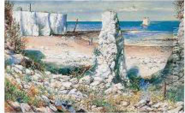 A Cove On The Shore Oil Painting - Cecil Gordon Lawson