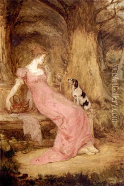 A Woodland Tryst Oil Painting - Sir William Quiller Orchardson