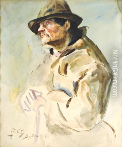 Portrait D'homme Oil Painting - Julian Falat