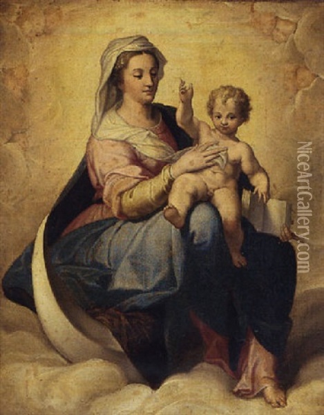 The Virgin And Child Oil Painting -  Correggio