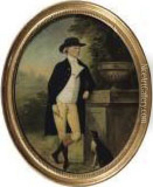 Portrait Of A Young Man Oil Painting - Arthur William Devis