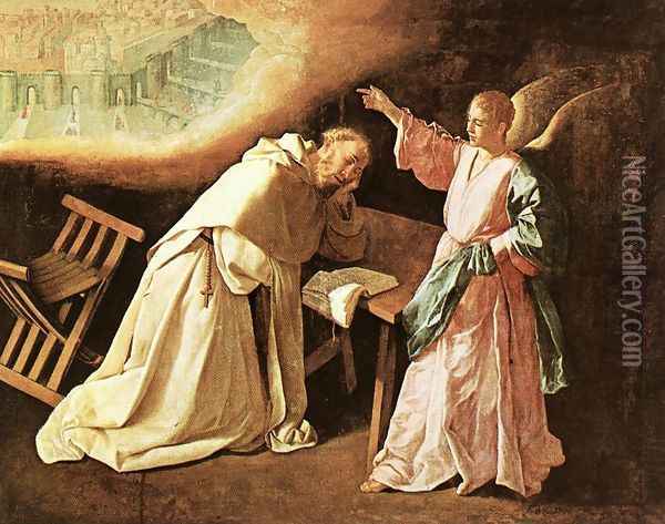 The Vision of St Peter of Nolasco 1629 Oil Painting - Francisco De Zurbaran