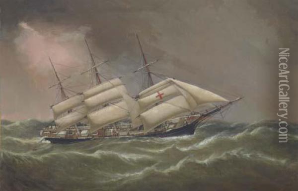 The Clipper Ship Dreadnought Oil Painting - Duncan Mcfarlane