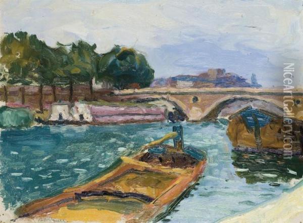 Paris, Pont Sur La Seine Oil Painting - Albert Marquet