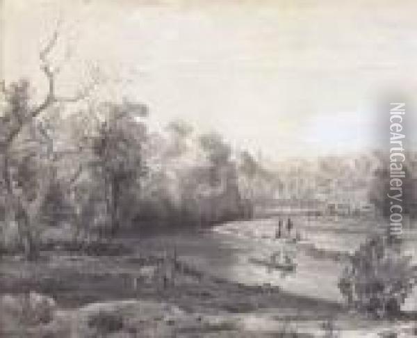 The Yarra Oil Painting - Abraham Louis Buvelot