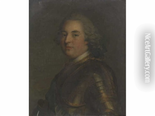 Portrait Du Dauphin Louis-ferdinand De France Oil Painting - Jean Marc Nattier