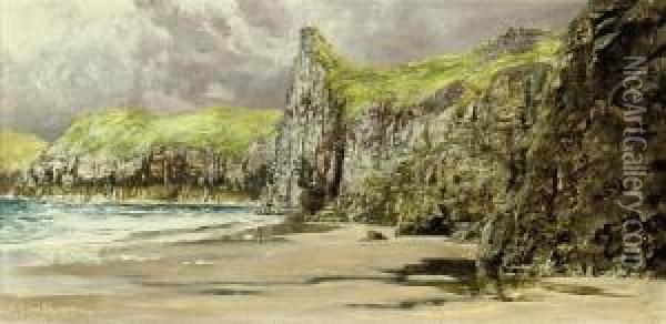 Skrinkle Cove Oil Painting - John Edward Brett