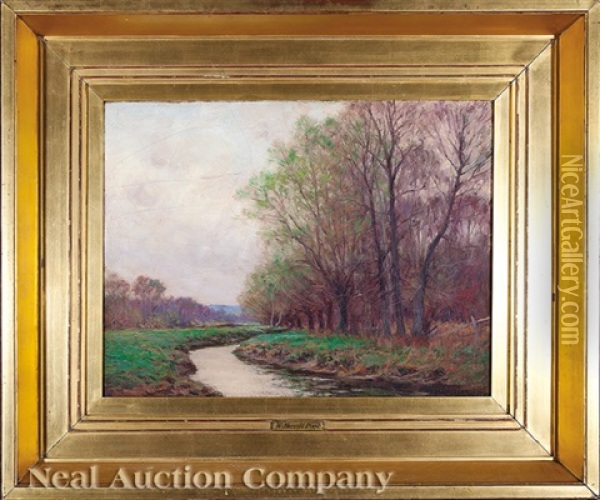 Meandering Creek Oil Painting - William Merritt Post
