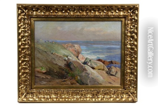 Lion Rock, Briar Neck Oil Painting - Walter Lofthouse Dean