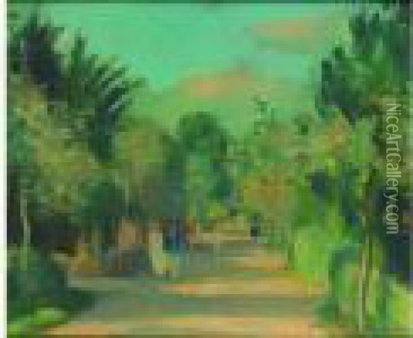 Promenade Oil Painting - Henri Ottmann