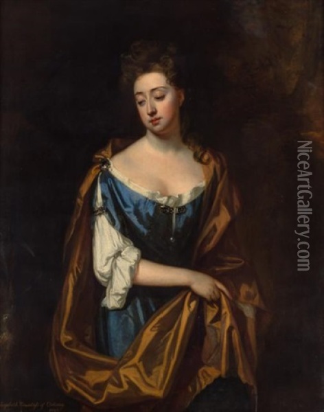 Portrait Of Elizabeth Villiers, Countess Of Orkney (1657-1733) Oil Painting - Godfrey Kneller